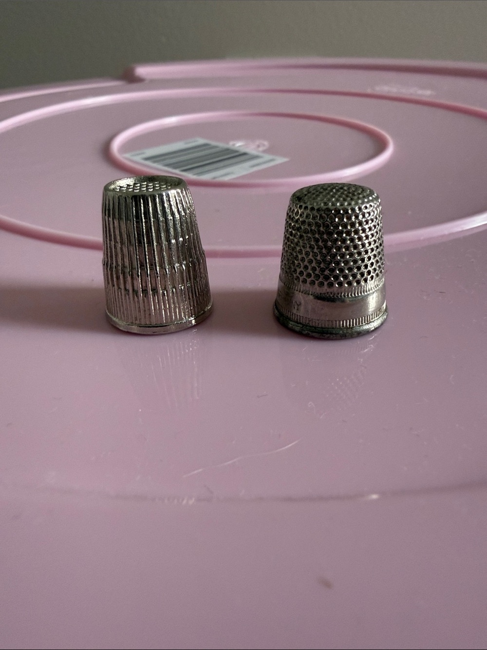 Vintage Metal Sewing Thimbles -2-8 16mm